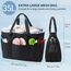 KALIDI Groß Strandtasche XXL Familie Mesh mit Reißverschluss, Badetasche Damen, Einkaufstasche Faltbar, Shopper Tasche für Strand Reise Lebensmitteleinkauf Vielseitige Tragetasche