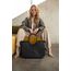 reisenthel loopshopper L frame glossy dots black – Stabile Tasche mit praktischen Fächern aus recycelten PET-Flaschen – Charmantes und wasserabweisendes Design