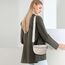 TANTOMI Umhängetasche Damen Leder, Crossbody Bag Mit Breitem Gurt, Bauchtasche Stylisch, Elegante Gürteltasche