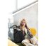 reisenthel loopshopper L frame glossy dots black – Stabile Tasche mit praktischen Fächern aus recycelten PET-Flaschen – Charmantes und wasserabweisendes Design