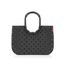 reisenthel loopshopper L frame glossy dots black – Stabile Tasche mit praktischen Fächern aus recycelten PET-Flaschen – Charmantes und wasserabweisendes Design