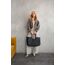 reisenthel loopshopper L frame glossy dots black – Stabile Tasche mit praktischen Fächern aus recycelten PET-Flaschen – Charmantes und wasserabweisendes Design