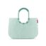 reisenthel loopshopper L frame cord mint – Stabile Tasche mit praktischen Fächern aus recycelten PET-Flaschen – Charmantes und wasserabweisendes Design