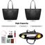 Jocose Moose Damen Handtasche Schultertasche, Vintage Leder Tasche Shopper Groß für BüRo Schule Einkauf, Geschenk mit Einer Damen Geldbörse