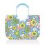 reisenthel loopshopper L Stabile Tasche mit praktischen Fächern aus recycelten PET-Flaschen Charmantes und wasserabweisendes Design, Farbe:florist lagoon