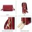 Roulens Klein Handy Umhängetasche,Damen Kleine Umhängetasche, Veganes Leder Crossbody Schultertasche Reisepass Handytasche mit Kartenschlitz Verstellbar Abnehmbar Schultergurt