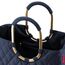 reisenthel loopshopper L frame rhombus midnight gold – Stabile Tasche mit praktischen Fächern aus recycelten PET-Flaschen – Charmantes und wasserabweisendes Design gold