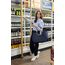 reisenthel loopshopper L frame rhombus midnight gold – Stabile Tasche mit praktischen Fächern aus recycelten PET-Flaschen – Charmantes und wasserabweisendes Design gold