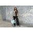 reisenthel loopshopper L frame cord mint – Stabile Tasche mit praktischen Fächern aus recycelten PET-Flaschen – Charmantes und wasserabweisendes Design