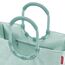 reisenthel loopshopper L frame cord mint – Stabile Tasche mit praktischen Fächern aus recycelten PET-Flaschen – Charmantes und wasserabweisendes Design