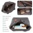 JANSBEN Damen Canvas Handtasche Schultertasche Casual Multifunktionale Umhängetaschen Groß für Arbeit Schule Shopper Lässige täglich (stripe)