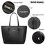 Jocose Moose Damen Handtasche Schultertasche, Vintage Leder Tasche Shopper Groß für BüRo Schule Einkauf, Geschenk mit Einer Damen Geldbörse