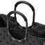 reisenthel loopshopper L frame glossy dots black – Stabile Tasche mit praktischen Fächern aus recycelten PET-Flaschen – Charmantes und wasserabweisendes Design