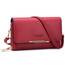 Roulens Klein Handy Umhängetasche,Damen Kleine Umhängetasche, Veganes Leder Crossbody Schultertasche Reisepass Handytasche mit Kartenschlitz Verstellbar Abnehmbar Schultergurt