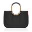 reisenthel loopshopper L frame light gold/black, Stabile Tasche mit praktischen Fächern aus recycelten PET-Flaschen – Charmantes und wasserabweisendes Design