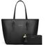 Jocose Moose Damen Handtasche Schultertasche, Vintage Leder Tasche Shopper Groß für BüRo Schule Einkauf, Geschenk mit Einer Damen Geldbörse