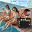 IGOLUMON Strandtasche XXL Familie Groß Badetasche mit Reißverschluss Wasserdicht 40L Vielseitiger Shopper Damen Tote Bag für Strand Pool Fitnessstudio Reisen Schwarz