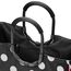 reisenthel loopshopper L frame dots white – Stabile Tasche mit praktischen Fächern aus recycelten PET-Flaschen – Charmantes und wasserabweisendes Design