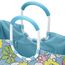 reisenthel loopshopper L Stabile Tasche mit praktischen Fächern aus recycelten PET-Flaschen Charmantes und wasserabweisendes Design, Farbe:florist lagoon