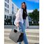 reisenthel loopshopper L in Schwarz, schwarzer Rahmen – Stabile Tasche mit praktischen Fächern aus recycelten PET-Flaschen – Charmantes und wasserabweisendes Design