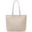 MEEGIRL Damen Henkeltaschen, Einfache Handtaschen PU Leder Tote Shopper Bag für Arbeit, Schule, Einkauf mit Reißverschluss und Innentasche (Khaki)