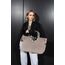 reisenthel loopshopper L herringbone mokka – Stabile Tasche mit praktischen Fächern aus recycelten PET-Flaschen – Charmantes und wasserabweisendes Design