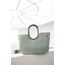 reisenthel loopshopper L frame twist sage – Stabile Tasche mit praktischen Fächern aus recycelten PET-Flaschen – Charmantes und wasserabweisendes Design