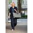 reisenthel loopshopper L summerstripes black – Stabile Tasche mit praktischen Fächern aus recycelten PET-Flaschen – Charmantes und wasserabweisendes Design