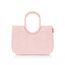 reisenthel loopshopper L frame twist blush – Stabile Tasche mit praktischen Fächern aus recycelten PET-Flaschen – Charmantes und wasserabweisendes Design