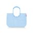 reisenthel loopshopper L frame twist powder blue – Stabile Tasche mit praktischen Fächern aus recycelten PET-Flaschen – Charmantes und wasserabweisendes Design