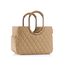 reisenthel loopshopper L frame rhombus ginger – Stabile Tasche mit praktischen Fächern aus recycelten PET-Flaschen – Charmantes und wasserabweisendes Design