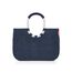 reisenthel loopshopper L twist navy – Stabile Tasche mit praktischen Fächern aus recycelten PET-Flaschen – Charmantes und wasserabweisendes Design