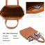 MEEGIRL Damen Henkeltaschen, Einfache Handtaschen PU Leder Tote Shopper Bag für Arbeit, Schule, Einkauf mit Reißverschluss und Innentasche (Braun)