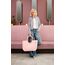 reisenthel loopshopper L frame twist blush – Stabile Tasche mit praktischen Fächern aus recycelten PET-Flaschen – Charmantes und wasserabweisendes Design
