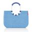 reisenthel loopshopper L Stabile Tasche mit praktischen Fächern aus recycelten PET-Flaschen Charmantes und wasserabweisendes Design, Farbe:twist azure