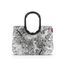reisenthel loopshopper L jacquard grey – Stabile Tasche mit praktischen Fächern aus recycelten PET-Flaschen – Charmantes und wasserabweisendes Design