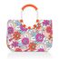 reisenthel loopshopper L Stabile Tasche mit praktischen Fächern aus recycelten PET-Flaschen Charmantes und wasserabweisendes Design, Farbe:florist peach
