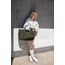 reisenthel loopshopper L teddy leo olive – Stabile Tasche mit praktischen Fächern aus recycelten PET-Flaschen – Charmantes und wasserabweisendes Design