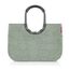 reisenthel loopshopper L frame twist sage – Stabile Tasche mit praktischen Fächern aus recycelten PET-Flaschen – Charmantes und wasserabweisendes Design