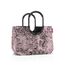reisenthel loopshopper L jacquard rose – Stabile Tasche mit praktischen Fächern aus recycelten PET-Flaschen – Charmantes und wasserabweisendes Design