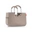 reisenthel loopshopper L herringbone mokka – Stabile Tasche mit praktischen Fächern aus recycelten PET-Flaschen – Charmantes und wasserabweisendes Design