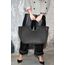 reisenthel loopshopper L mesh black – Stabile Tasche mit praktischen Fächern aus recycelten PET-Flaschen – Charmantes und wasserabweisendes Design