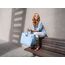reisenthel loopshopper L frame twist powder blue – Stabile Tasche mit praktischen Fächern aus recycelten PET-Flaschen – Charmantes und wasserabweisendes Design