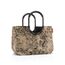 reisenthel loopshopper L jacquard brown – Stabile Tasche mit praktischen Fächern aus recycelten PET-Flaschen – Charmantes und wasserabweisendes Design