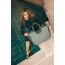 reisenthel loopshopper L frame twist sage – Stabile Tasche mit praktischen Fächern aus recycelten PET-Flaschen – Charmantes und wasserabweisendes Design