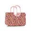 reisenthel loopshopper L smiley leo blush – Stabile Tasche mit praktischen Fächern aus recycelten PET-Flaschen – Charmantes und wasserabweisendes Design