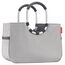 reisenthel Einkaufstasche - 46 x 34 cm - Grau - Schwarz - Polyester - Aluminium - ringförmige Tragegriffe