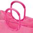 reisenthel loopshopper L frame twist pink – Stabile Tasche mit praktischen Fächern aus recycelten PET-Flaschen – Charmantes und wasserabweisendes Design