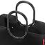 reisenthel loopshopper L mesh black – Stabile Tasche mit praktischen Fächern aus recycelten PET-Flaschen – Charmantes und wasserabweisendes Design