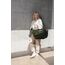 reisenthel loopshopper L teddy leo olive – Stabile Tasche mit praktischen Fächern aus recycelten PET-Flaschen – Charmantes und wasserabweisendes Design